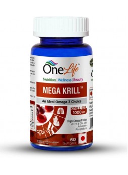 OneLife MEGA KRILL Omega 3 Fish Oil 60 Tablets (1000 Mg)